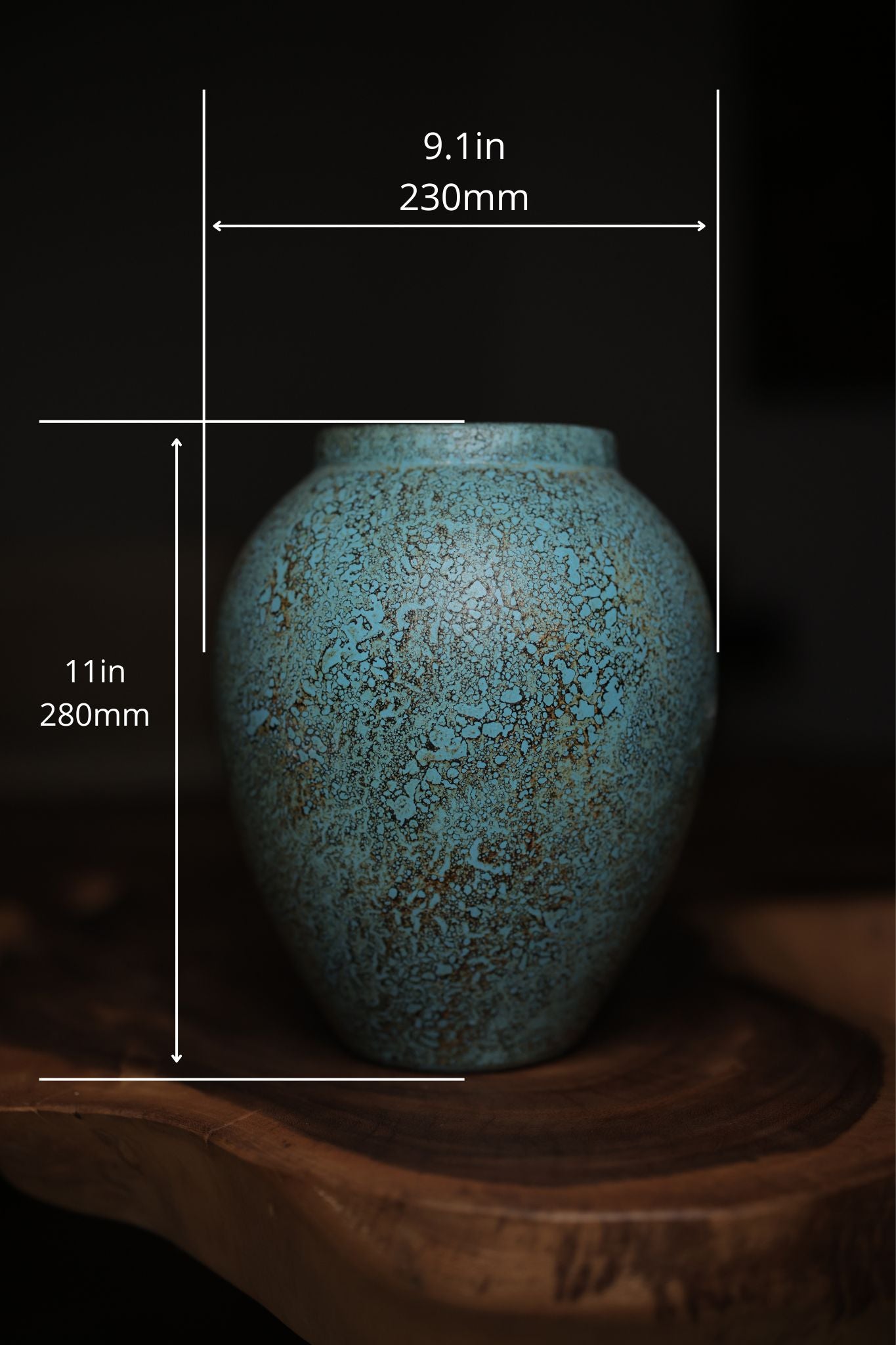 Nina Verdigris Terracotta Decorative Vase