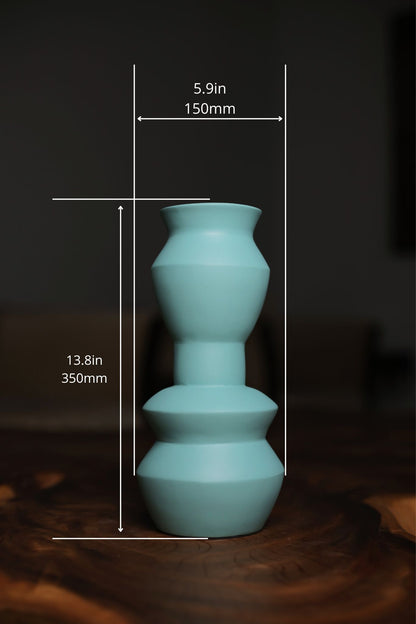 Contour Terracotta Vase - Mint