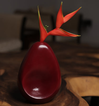 Lacquered Terracotta Bud Vase