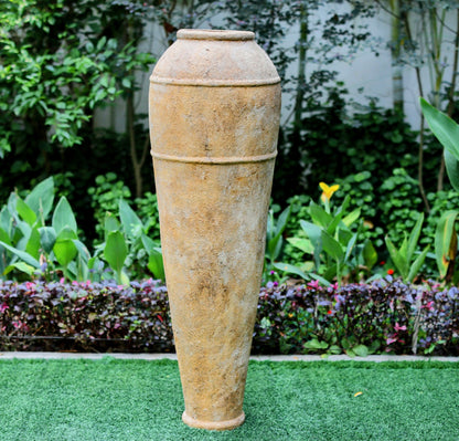 Pacha Tall Tapered GRC Planter with Rustic Finish