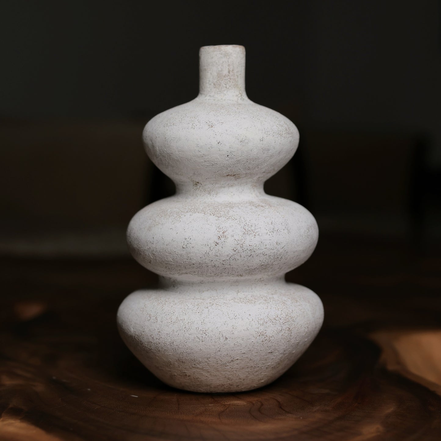 Stacked Gourd Terracotta Vase