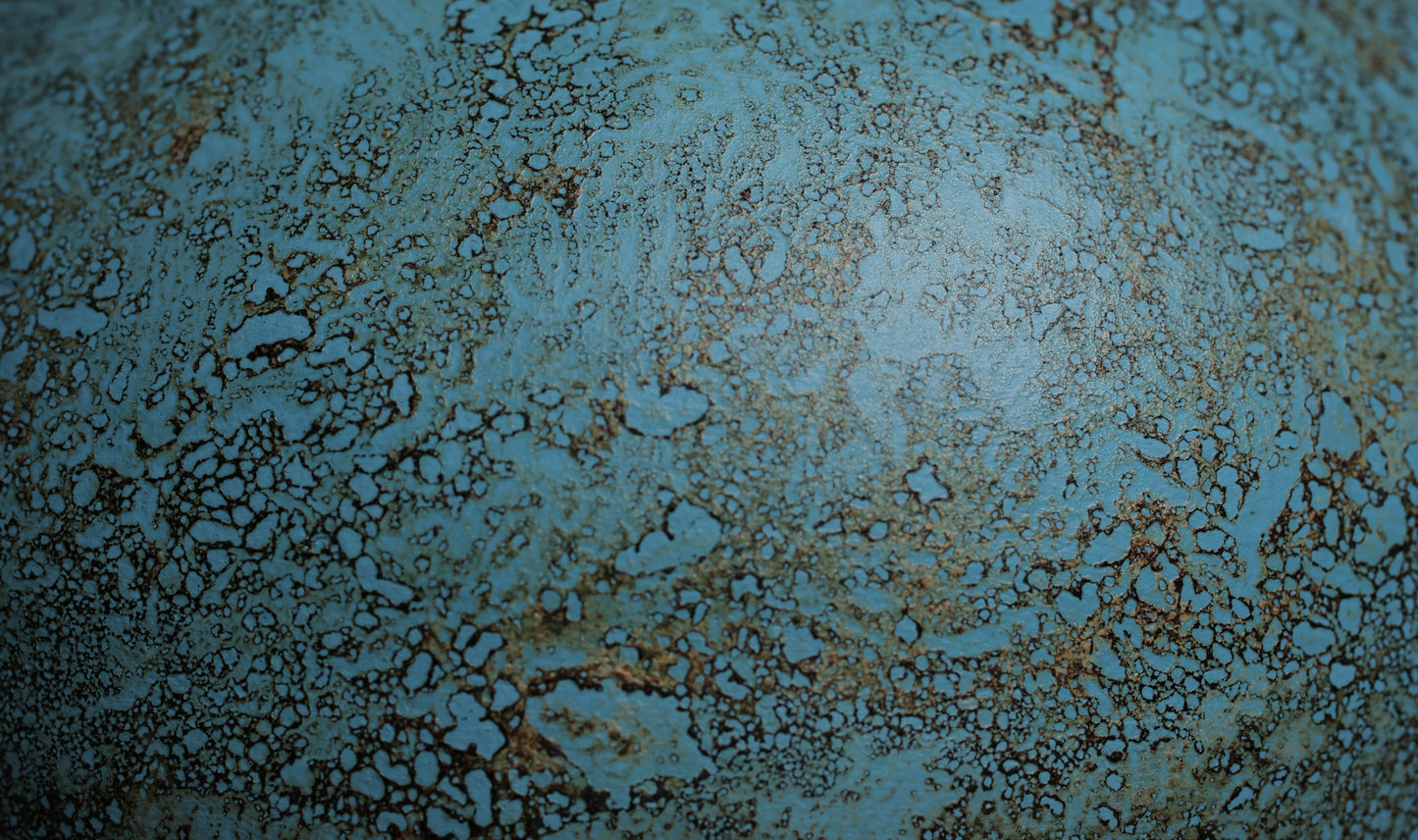 Tequi Turquoise Terracotta Squat Vase