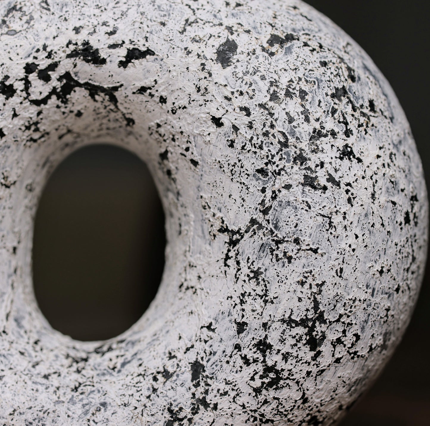 Volcanic-Finish Ring Vase