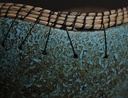 Asri Turquoise Terra Weave Decorative Bowl