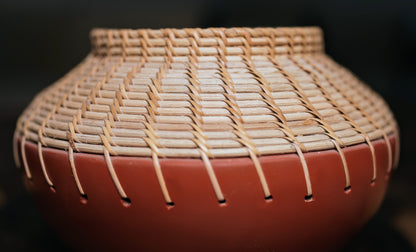 Mila Red Terra Weave Decorative Bowl