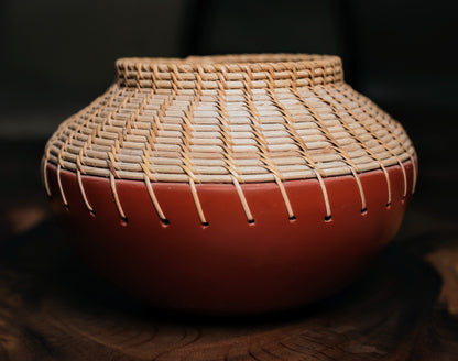 Mila Red Terra Weave Decorative Bowl