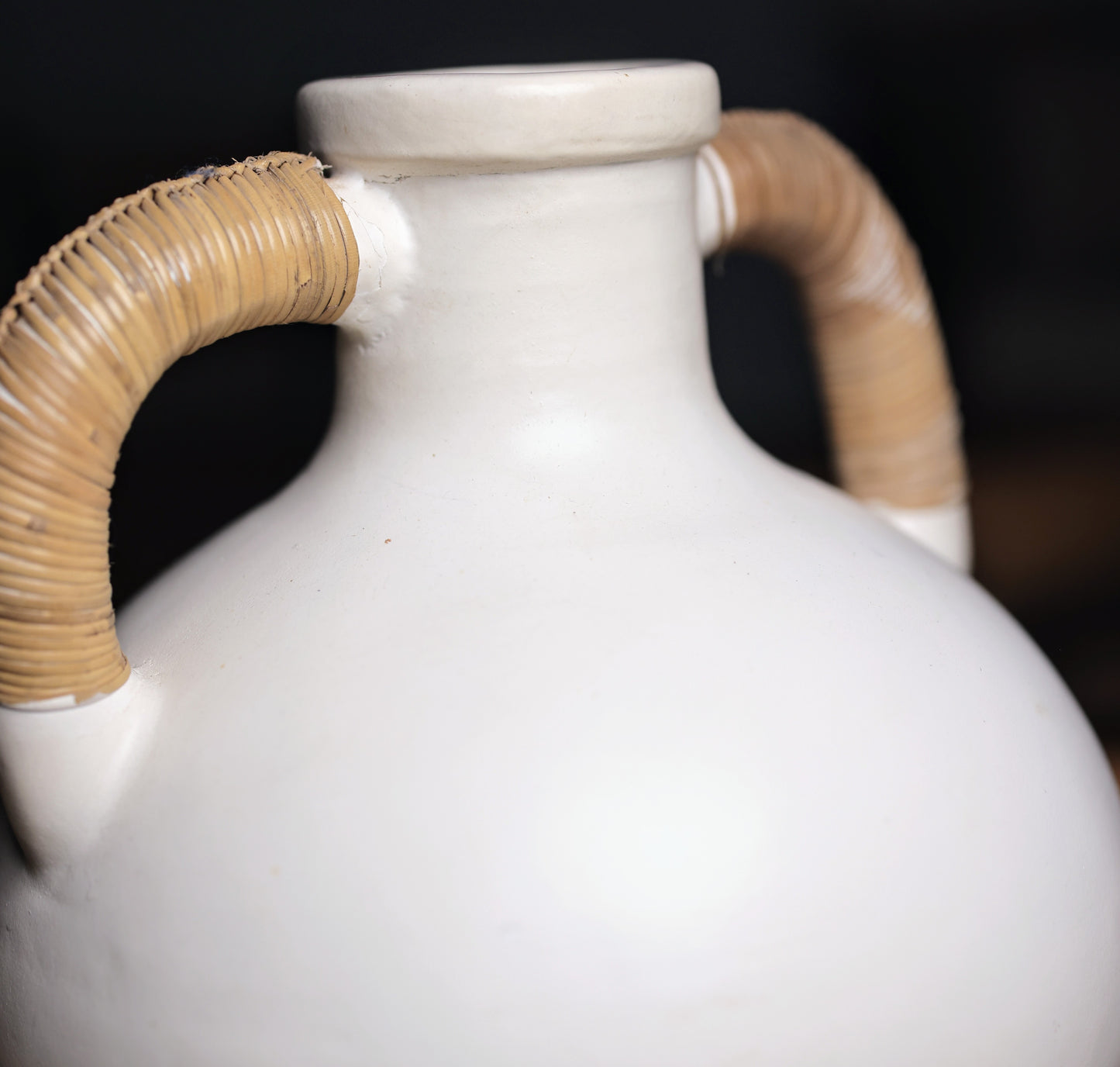 Tika White Terracotta Decorative Vase