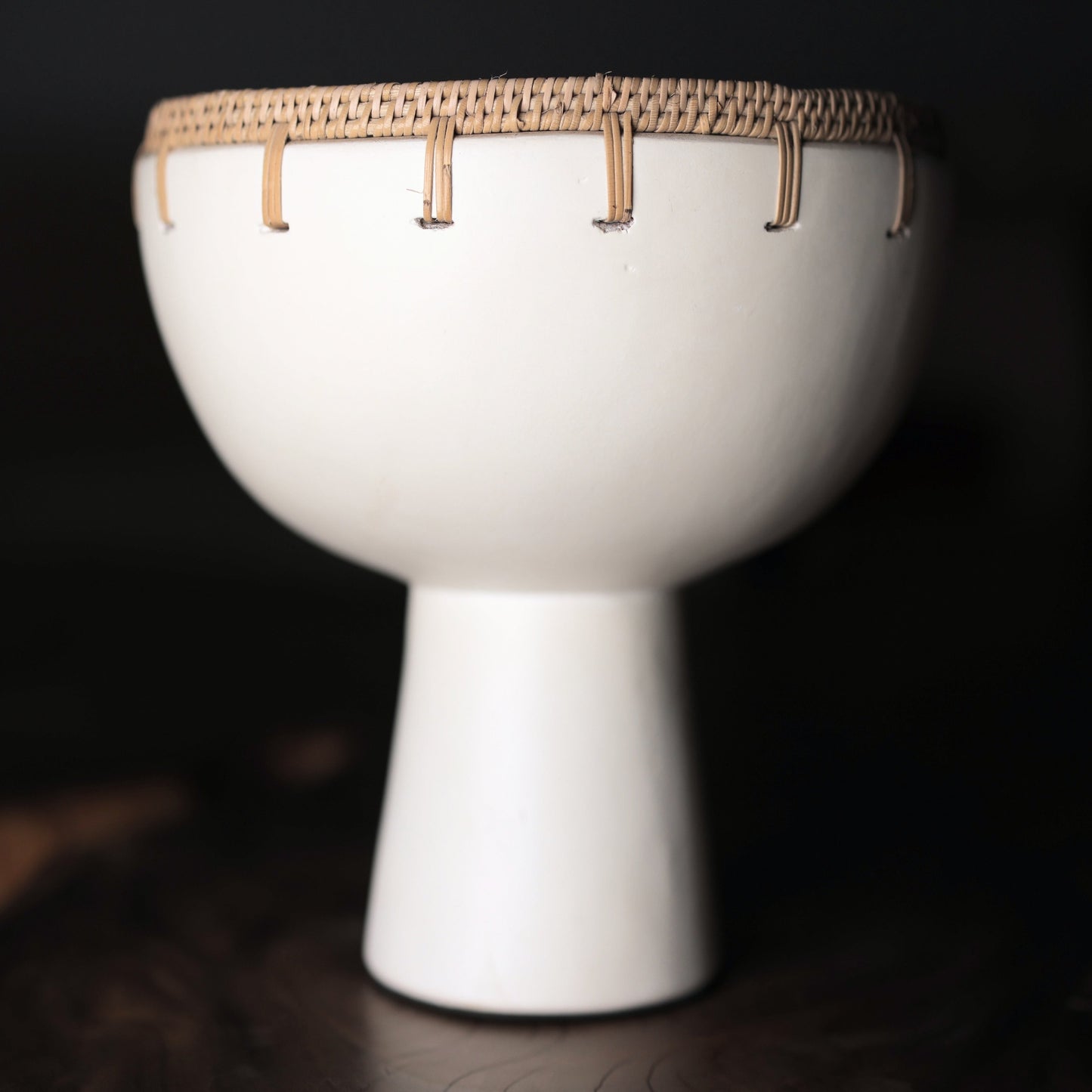 Wening White Woven Terracotta Pot