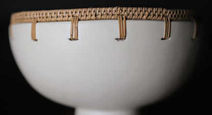 Wening White Woven Terracotta Pot